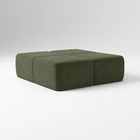 Samos Sectional Armless Performance Yarn Dyed Linen Weave Alabaster