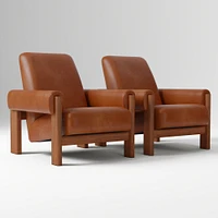 Nils Chair, Saddle Leather, Nut, Cool Walnut