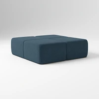 Samos Sectional Armless Performance Yarn Dyed Linen Weave Alabaster