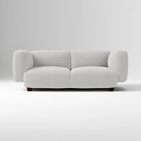 Osborn 82" Sofa, Yarn Dyed Linen Weave, Alabaster, Concealed Support