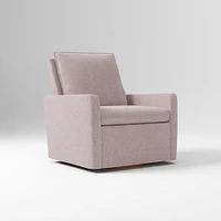 Paxton Chair And Half Glider  Yarn Dyed Linen Weave Alabaster