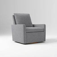 Paxton Chair And Half Glider  Yarn Dyed Linen Weave Alabaster