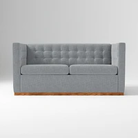 Rochester 72" Sleeper Sofa, Yarn Dyed Linen Weave, Graphite