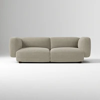 Osborn 82" Sofa, Yarn Dyed Linen Weave, Alabaster, Concealed Support