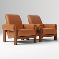 Nils Chair, Saddle Leather, Nut, Cool Walnut