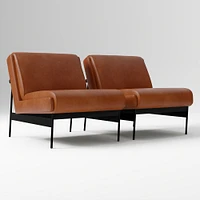 Lacon Chair, Saddle Leather, Nut, Textured Antique Bronze