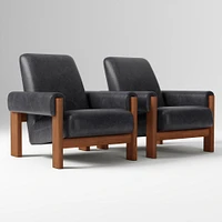 Nils Chair, Saddle Leather, Nut, Cool Walnut