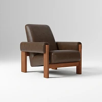 Nils Chair, Saddle Leather, Nut, Cool Walnut