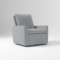 Paxton Chair And Half Glider  Yarn Dyed Linen Weave Alabaster