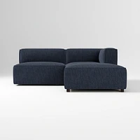 Remi Ottoman, Memory Foam, Yarn Dyed Linen Weave, Alabaster, Concealed Support