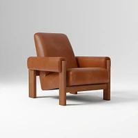Nils Chair, Saddle Leather, Nut, Cool Walnut