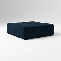 Samos Sectional Armless Performance Yarn Dyed Linen Weave Alabaster