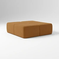 Samos Sectional Armless Performance Yarn Dyed Linen Weave Alabaster