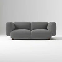 Osborn 82" Sofa, Yarn Dyed Linen Weave, Alabaster, Concealed Support