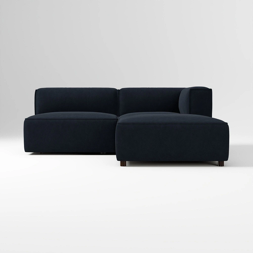 Remi Ottoman, Memory Foam, Yarn Dyed Linen Weave, Alabaster, Concealed Support