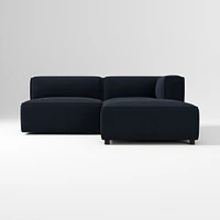 Remi Ottoman, Memory Foam, Yarn Dyed Linen Weave, Alabaster, Concealed Support