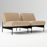 Lacon Chair, Saddle Leather, Nut, Textured Antique Bronze