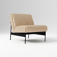 Lacon Chair, Saddle Leather, Nut, Textured Antique Bronze