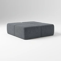 Samos Sectional Armless Performance Yarn Dyed Linen Weave Alabaster
