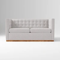 Rochester 72" Sleeper Sofa, Yarn Dyed Linen Weave, Graphite