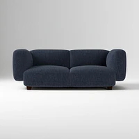 Osborn 82" Sofa, Yarn Dyed Linen Weave, Alabaster, Concealed Support
