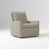 Paxton Chair And Half Glider  Yarn Dyed Linen Weave Alabaster