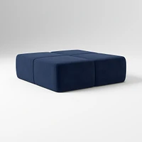 Samos Sectional Armless Performance Yarn Dyed Linen Weave Alabaster