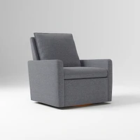 Paxton Chair And Half Glider  Yarn Dyed Linen Weave Alabaster