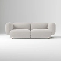 Osborn 82" Sofa, Yarn Dyed Linen Weave, Alabaster, Concealed Support