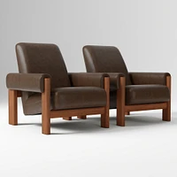 Nils Chair, Saddle Leather, Nut, Cool Walnut