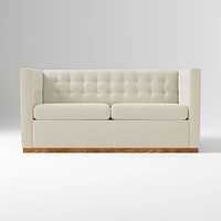 Rochester 72" Sleeper Sofa, Yarn Dyed Linen Weave, Graphite