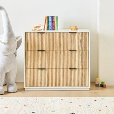 Quinn Narrow Dresser   White/Rubberwood