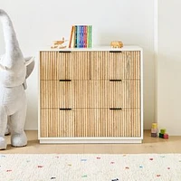 Quinn Narrow Dresser   White/Rubberwood