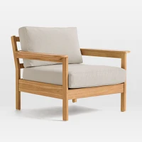 Playa Outdoor Lounge Chair, Mast, Pearl Gray, Individual