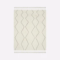 Chip & Dent: Souk Shag Wool Rug 6x9, Natural