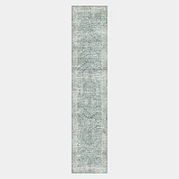 Distressed Nadine Handwoven Rug, 5x8, Icy Teal