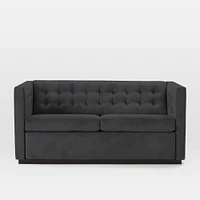 Rochester 72" Sleeper Sofa, Yarn Dyed Linen Weave, Graphite