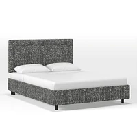 Frances Border Bed, Full, Performance Velvet, Black