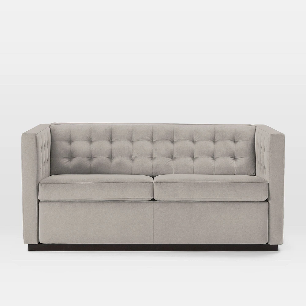 Rochester 72" Sleeper Sofa, Yarn Dyed Linen Weave, Graphite