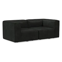 Remi 72" Modular Sofa, Saddle Leather, Banker