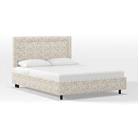 Frances Border Bed, Full, Performance Velvet, Black