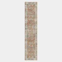 Distressed Nadine Handwoven Rug, 5x8, Icy Teal