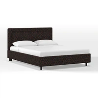 Frances Border Bed, Full, Performance Velvet, Black