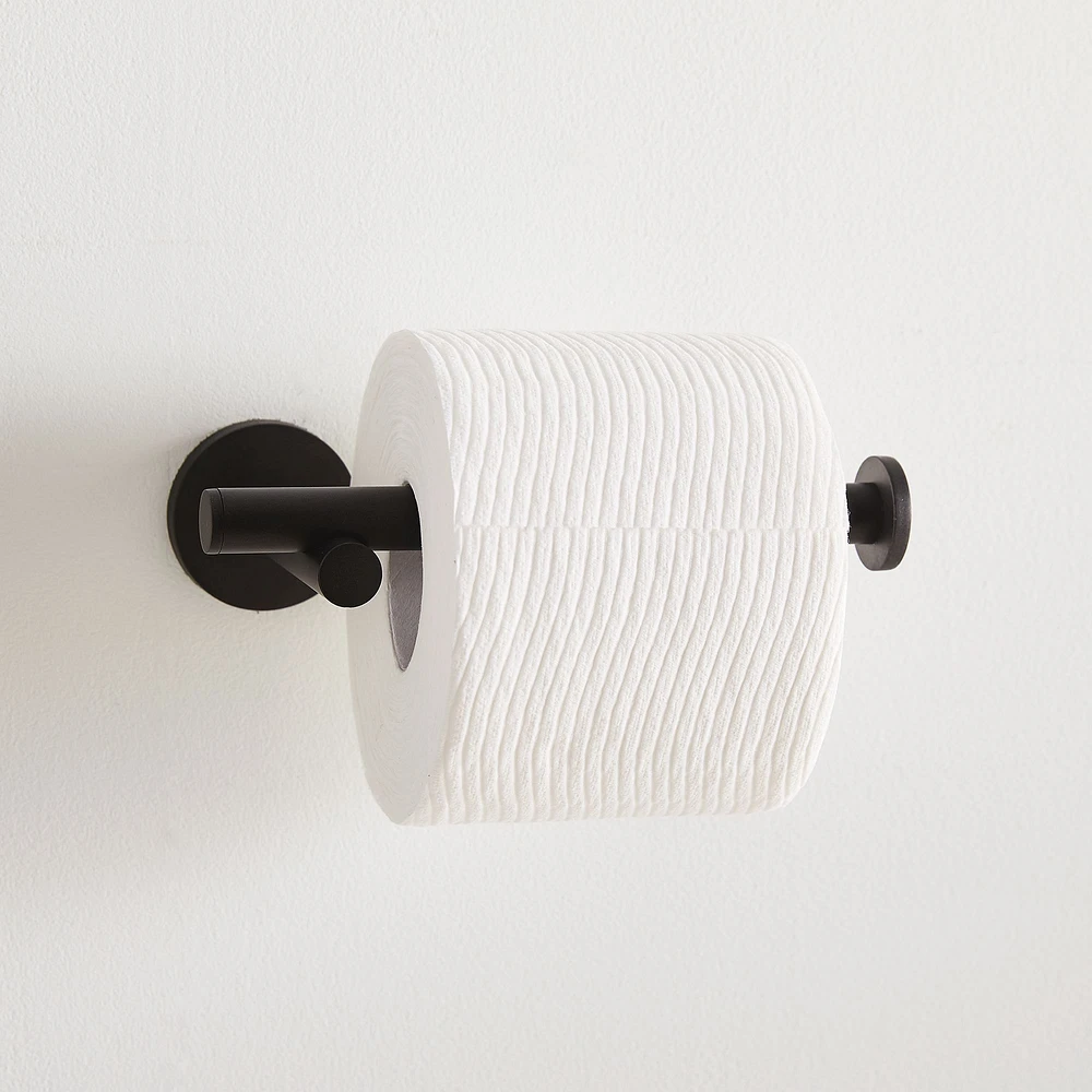 Modern Overhang Toilet Paper Holder, Antique Brass