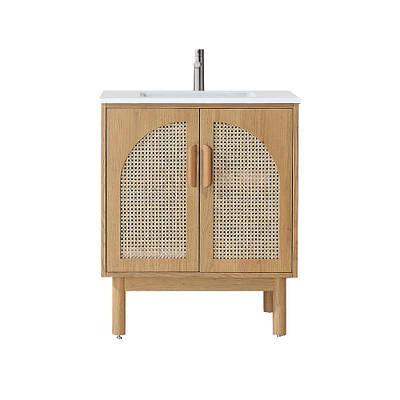 Medina 30" Single Bath Vanity, Pecan Oak