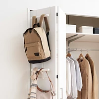 Yamazaki Collection Over The Door Backpack Hanger, White