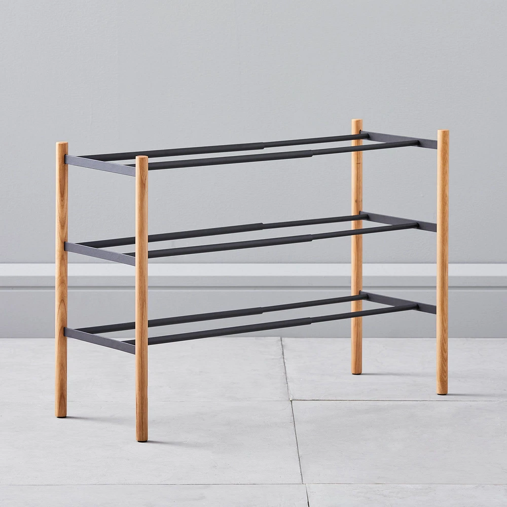 Yamazaki Extended Shoe Rack, White