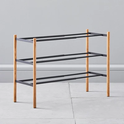 Yamazaki Extended Shoe Rack, White