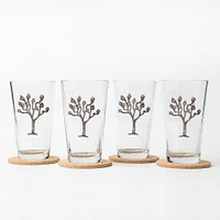 Fishing Lure Pint Glass Black