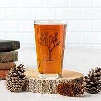 Fishing Lure Pint Glass Black